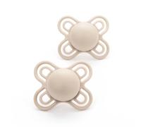 MAM Perfect Chupete de 0 a 2 meses (2 unidades), chupetes para bebés más finos y suaves con estuche de viaje autoesterilizante, esencial para recién nacidos, crema/blanco (los diseños pueden variar)