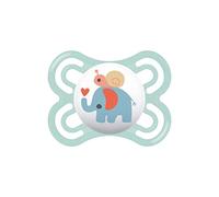 MAM Perfect - Chupete de silicona Skinsoft con funda porta chupete, 2-6 meses, azul