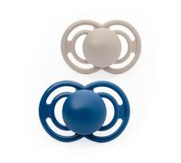 MAM Perfect Chupetes | 16 meses más | Paquete de 2 | Se envía en caja esterilizadora para chupete | Materiales sostenibles | Accesorios para bebés | Azul (varios diseños)