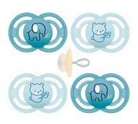 mam Perfect dental chupetes 6-16 meses, Juego De 4, 2 caja de transporte esterilizante