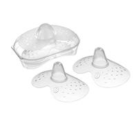MAM Pezoneras de Silicona SkinSoft para Prevenir Irritaciones Talla S, 2 ud | Fácilmente Adaptable, Gran Aceptación, Agradable para la Piel del Bebé, Fácil de Limpiar y Sistema de Autoesterilización