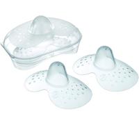 MAM Protectores de pezones de tamaño grande (paquete de 2), protectores de senos con funda de viaje esterilizable, protectores de senos para apoyar y mejorar la lactancia
