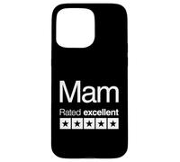 Mam Rated Excellent 5 Stars - Divertido Día de la Madre Carcasa para iPhone 15 Pro Max