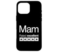 Mam Rated Excellent 5 Stars - Divertido Día de la Madre Carcasa para iPhone 16 Pro Max