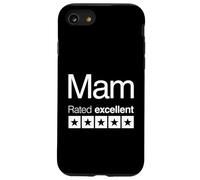 Mam Rated Excellent 5 Stars - Divertido Día de la Madre Carcasa para iPhone SE (2020) / 7 / 8