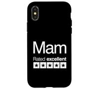 Mam Rated Excellent 5 Stars - Divertido Día de la Madre Carcasa para iPhone X/XS