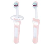 MAM Set Cepillo Primeros Dientes +6m Rosa 2 uds