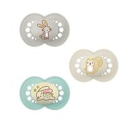 MAM Set Chupetes Silicona Day & Night +6m 3uds