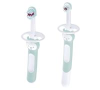 MAM Set de Cepillos de Dientes de Aprendizaje Bebé, Azul, 2 uds