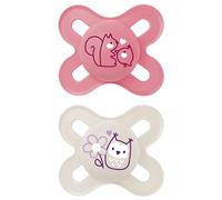 MAM Silicone Start Pacifier, Pink, 2-Count by MAM
