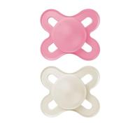 MAM Start - Chupetes para recién nacidos (2 unidades, 1 funda esterilizadora), chupetes recién nacidos, el mejor chupete para bebés amamantados, funda para chupete de bebé esterilizante