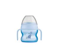 MAM Starter Cup - Vaso de aprendizaje para bebés (150 ml) - Vaso para las primeras pruebas de bebida, vaso de boca con asas antideslizantes, a partir de 4 meses, diseño oso