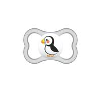 MAM Supreme - Chupete de silicona con funda para chupete, a partir de 6 meses, color gris