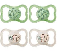 MAM Supreme - Juego de 2 chupetes para bebés para un desarrollo saludable de los dientes y la mandíbula, previene la irritación de la piel, con caja de chupete para bebés de 6 a 16 meses, diseño de