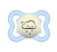 Mam - Chupete Supreme Night silicona brillante 2-6 meses azul