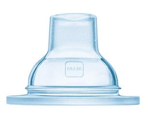 MAM Trainer+ Night - Biberón para aprender a beber (220 ml), con tetina antigoteo y boquilla para beber (4 meses), color verde-Instrucciones en lengua extranjera,