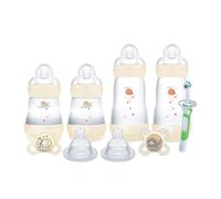 MAM Welcome Home Gift Set (9-Piece), Easy Start Anti-Colic Baby Bottles, Baby Pacifiers, Nipples, Training Toothbrush, Baby Shower Gifts