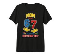 Mamá 67 Meme Cumpleaños 7 Años Bloques De Construcción Ladrillos Camiseta Premium