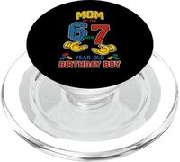 Mamá 67 Meme Cumpleaños 7 Años Bloques De Construcción Ladrillos PopSockets PopGrip para MagSafe