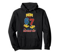 Mamá 67 Meme Cumpleaños 7 Años Bloques De Construcción Ladrillos Sudadera con Capucha