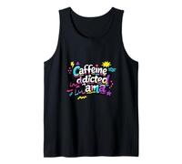 Mamá adicta a la cafeína Divertido Dicho día de la Madre Camiseta sin Mangas