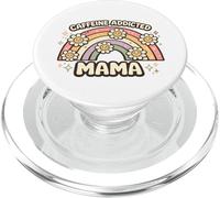 Mamá adicta a la cafeína Divertido Dicho día de la Madre PopSockets PopGrip para MagSafe