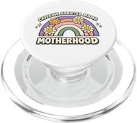 Mamá adicta a la cafeína Divertido Dicho día de la Madre PopSockets PopGrip para MagSafe