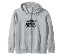 Mamá adicta a la cafeína Divertido Dicho día de la Madre Sudadera con Capucha