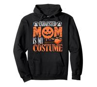 Mamá agotada es mi Disfraz Halloween Sudadera con Capucha