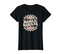 Mama and Babulya - Diseño floral retro para hablantes de ruso Camiseta