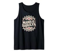 Mama and Babulya - Diseño floral retro para hablantes de ruso Camiseta sin Mangas