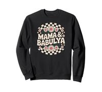 Mama and Babulya - Diseño floral retro para hablantes de ruso Sudadera