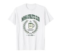 Mama Athletic Club EST 2026 Maratón de la Maternidad mamá Divertida Camiseta