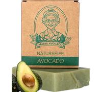 MAMA AVOCADO - Jabón de aguacate para todos los tipos de piel - Calmante e hidratante - Cosméticos naturales - Jabón de ducha hecho a mano para piel y cabello - Jabón natural sin aceite de palma ni