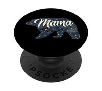 Mama Bear Celestial Print Pattern Stars Astronomía Astrología PopSockets PopGrip Adhesivo