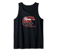 Mama Bear Cuadros Amor Familiar Naturaleza Mamá Camiseta sin Mangas