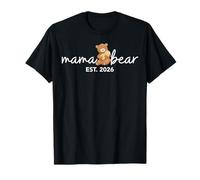 Mama Bear EST 2026 Mother's Day New Mom Baby Announcement Camiseta
