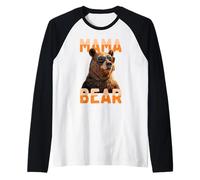 Mama Bear Mamá Osa Día de la Madre Mamá Osa Grizzly Camiseta Manga Raglan