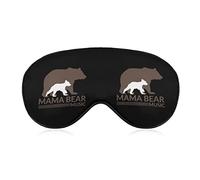 Mama Bear Music Funny Sleep Eye Mask Soft Blindfold Eye Cover con correa ajustable Night Eyeshade para hombres y mujeres
