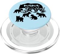 Mama Bear with 5 Cachorros Día de la Madre Mamá Anuncio de Embarazo PopSockets PopGrip para MagSafe