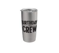 Mamá Birthday Crew Outfit For Bday It is My Birthday Vaso térmico de acero inoxidable de doble pared