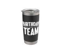 Mamá Birthday Team Outfit For Bday It is My Birthday Vaso térmico de acero inoxidable de doble pared