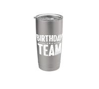 Mamá Birthday Team Outfit For Bday It is My Birthday Vaso térmico de acero inoxidable de doble pared