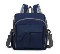 Mamá Bolsa Bandolera Bolsa De Pañales Bolsa Bandolera Portátil Doble Bolsa Madre Azul
