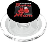 Mamá boxeadora Mi Estrella de Boxeo Favorita me Llama mamá Deportes de Combate PopSockets PopGrip para MagSafe