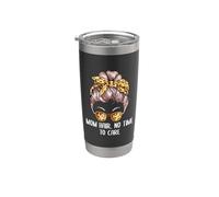 Mamá Cabello No Tiempo Para Cuidar Madre Problema Mamá Divertido Vaso térmico de acero inoxidable de doble pared