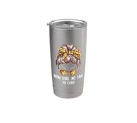 Mamá Cabello No Tiempo Para Cuidar Madre Problema Mamá Divertido Vaso térmico de acero inoxidable de doble pared