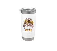 Mamá Cabello No Tiempo Para Cuidar Madre Problema Mamá Divertido Vaso térmico de acero inoxidable de doble pared
