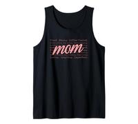 Mamá cansada fuerte café alimentado magia haciendo Camiseta sin Mangas