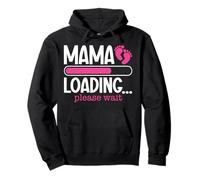 Mama Cargando, por Favor Espere Embarazo Anuncio Maternidad Sudadera con Capucha